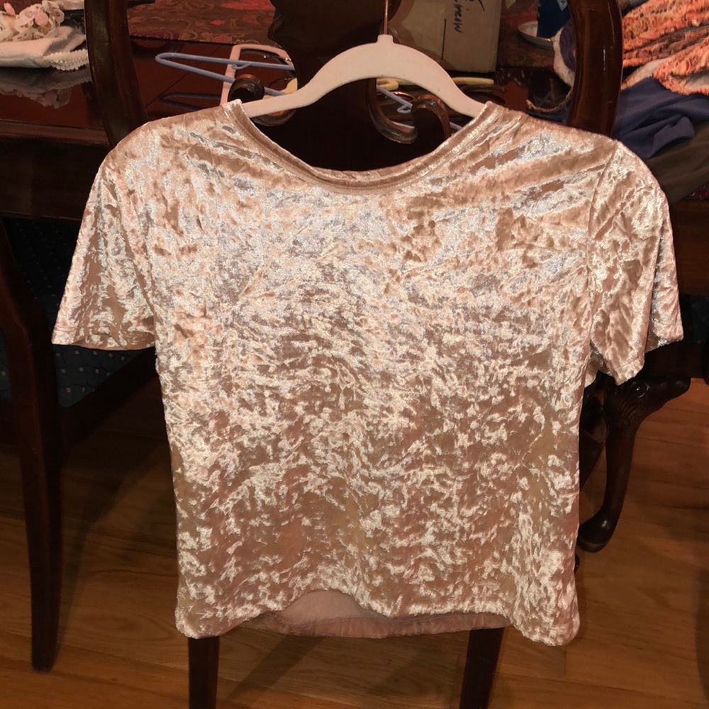 Hollister velvet shirt never worn- tags on